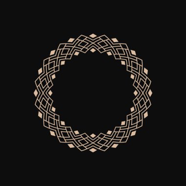 modern süs dairesi çerçeve sınır dekoratif deseni