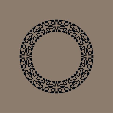 modern süs dairesi çerçeve sınır dekoratif deseni