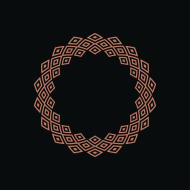 modern süs dairesi çerçeve sınır dekoratif deseni