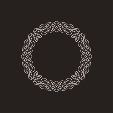 modern süs dairesi çerçeve sınır dekoratif deseni