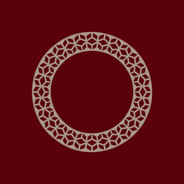 modern süs dairesi çerçeve sınır dekoratif deseni