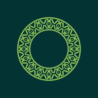 modern süs dairesi çerçeve sınır dekoratif deseni