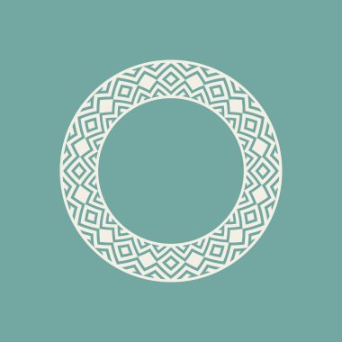 modern süs dairesi çerçeve sınır dekoratif deseni