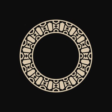 modern süs dairesi çerçeve sınır dekoratif deseni