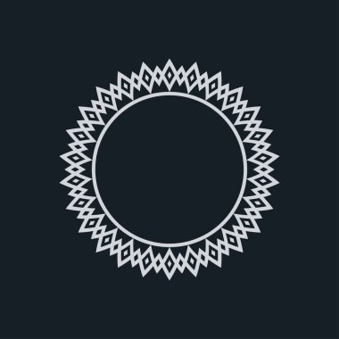 modern süs dairesi çerçeve sınır dekoratif deseni