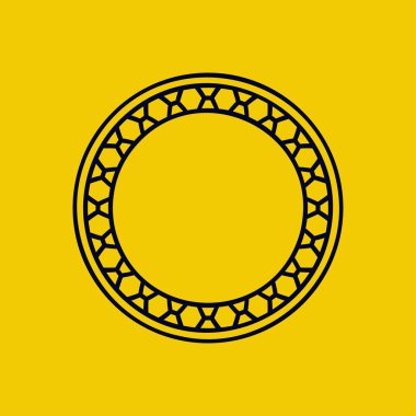 modern süs dairesi çerçeve sınır dekoratif deseni