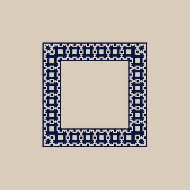 modern dekoratif kare çerçeve dekoratif desen