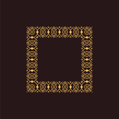 modern dekoratif kare çerçeve dekoratif desen