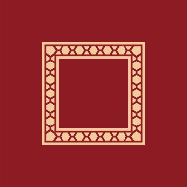 modern dekoratif kare çerçeve dekoratif desen