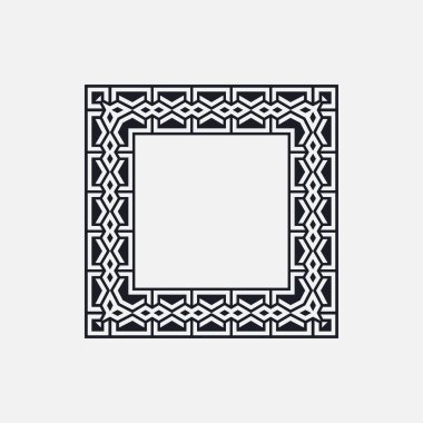 modern dekoratif kare çerçeve dekoratif desen