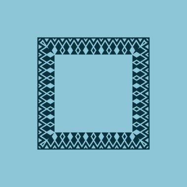 modern dekoratif kare çerçeve dekoratif desen