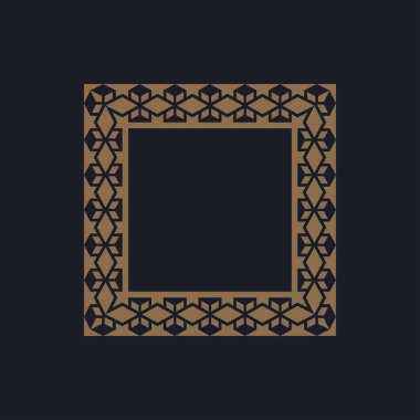 modern dekoratif kare çerçeve dekoratif desen