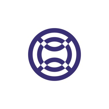 Soyut sanal ekran teknoloji logosu