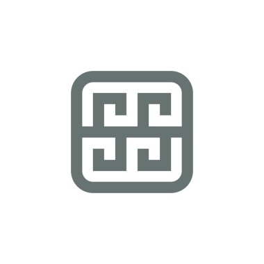 modern S harfi veya SS logosu