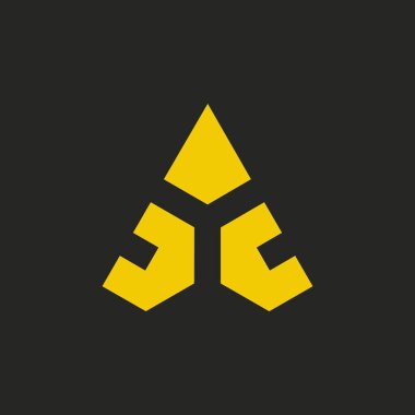 Basit sofistike mızrak logosu