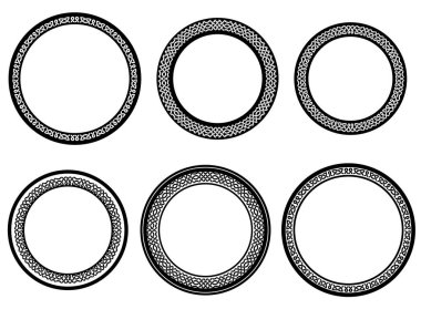 Celtic Set Yuvarlak Sınır Çizimi