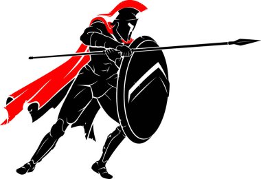 Spartalı Savaşçı Ortaçağ Savaşı Duruşunu Savunuyor