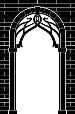 Fantezi Elf Kemer Kapısı veya Portal