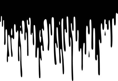 Siyah Boyalı Damlama Duvarı, Ürkütücü Siluet Çizimi