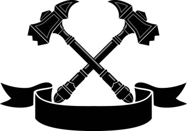 Savaş Çekici Amblemi, Siyah Etiketli Vintage Silah