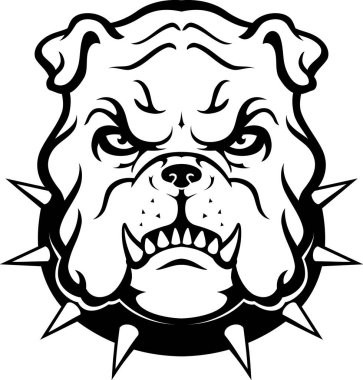 Bulldog Maskotu Kafa, Öfkeli Köpek Surat