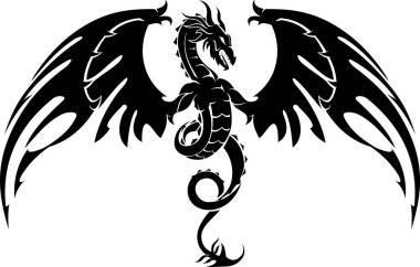 Dragon Crest Wings, Mythical Legendary Creatures clipart