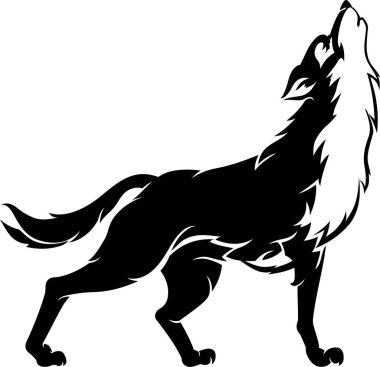 Vahşi Kurt Uluyan, Yırtıcı Hayvan, İzole Resimler