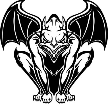 Vahşi Gargoyle Fantezi Kanatlı Canavar