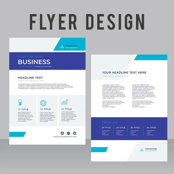 Design Folheto Negócios Criativo Com Cores Vibrantes Modelo Design Ilustração — Vetor de Stock