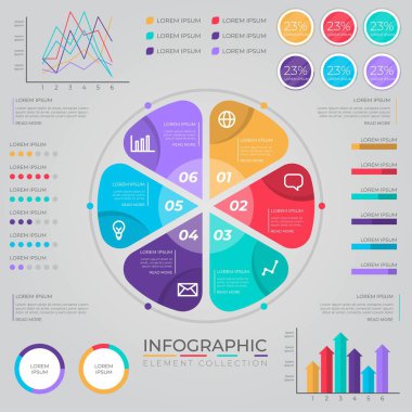 modern bilgi ögeleri ve araçlar iş bilgi şablonu sunum, web veya iş akışı şeması için kullanılabilir