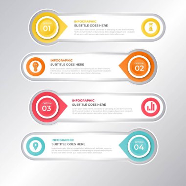 modern bilgi ögeleri ve araçlar iş bilgi şablonu sunum, web veya iş akışı şeması için kullanılabilir