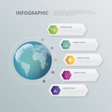 modern bilgi ögeleri ve araçlar iş bilgi şablonu sunum, web veya iş akışı şeması için kullanılabilir