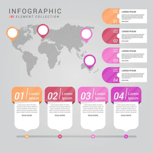 Moderne Infografik Elemente Werkzeuge Business Infografik Vorlage Kann Für Die — Stockvektor