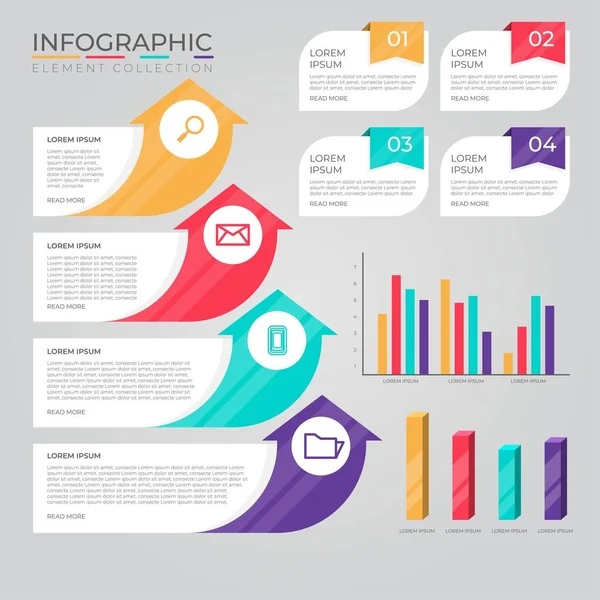 Moderní Infographic Prvky Nástroje Business Infographic Šablona Lze Použít Pro — Stockový vektor
