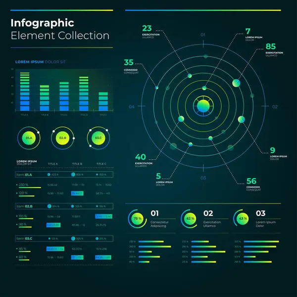 Moderne Infographic Elementen Tools Business Infographic Template Kan Worden Gebruikt — Stockvector