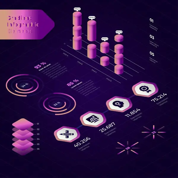 Creatieve Stappen Collectie Kleurrijke Business Infographic Template Kan Worden Gebruikt — Stockvector