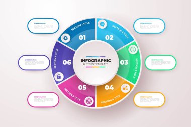 Modern Infographic element koleksiyonu & araçlar iş bilgi şablonu, sunum, web veya iş akışı şeması düzeni için kullanılabilir