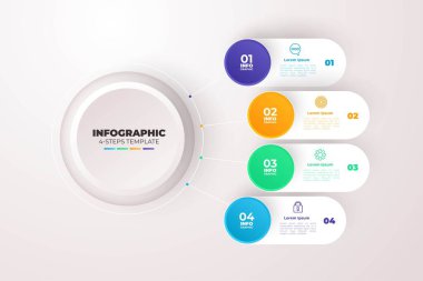 Modern Infographic element koleksiyonu & araçlar iş bilgi şablonu, sunum, web veya iş akışı şeması düzeni için kullanılabilir