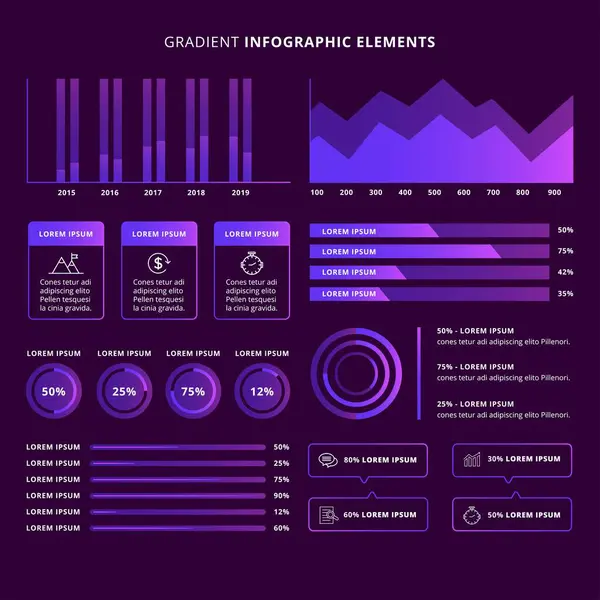 Modern Infographic Elements Tools Business Infographic Template Pode Ser Usado — Vetor de Stock