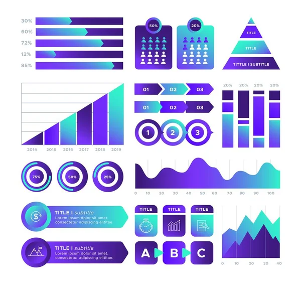 Modern Infographic Elements Tools Business Infographic Template Pode Ser Usado — Vetor de Stock