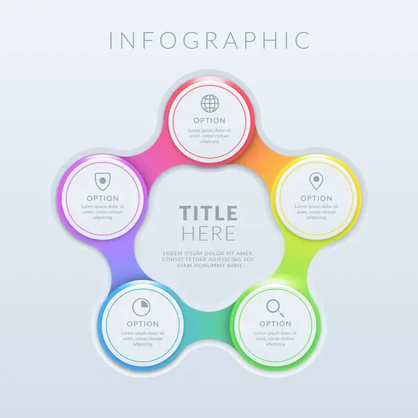 Modern Infographic Elements Tools Business Infographic Template Can Used Presentation — Stock Vector