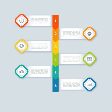 Modern Infographic element koleksiyonu & araçlar iş bilgi şablonu, sunum, web veya iş akışı şeması düzeni için kullanılabilir