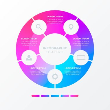 Modern Infographic element koleksiyonu & araçlar iş bilgi şablonu, sunum, web veya iş akışı şeması düzeni için kullanılabilir