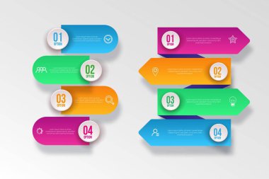 Modern Infographic element koleksiyonu & araçlar iş bilgi şablonu, sunum, web veya iş akışı şeması düzeni için kullanılabilir