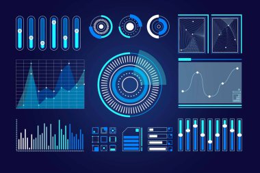 Modern Infographic element koleksiyonu & araçlar iş bilgi şablonu, sunum, web veya iş akışı şeması düzeni için kullanılabilir