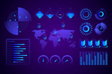 Modern Infographic element koleksiyonu & araçlar iş bilgi şablonu, sunum, web veya iş akışı şeması düzeni için kullanılabilir