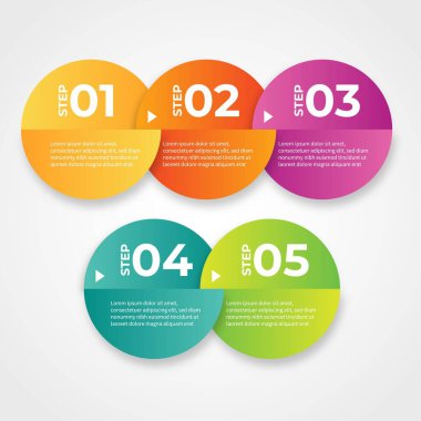 Modern Infographic element koleksiyonu & araçlar iş bilgi şablonu, sunum, web veya iş akışı şeması düzeni için kullanılabilir