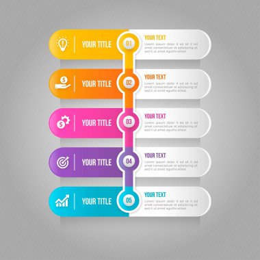 Modern Infographic element koleksiyonu & araçlar iş bilgi şablonu, sunum, web veya iş akışı şeması düzeni için kullanılabilir