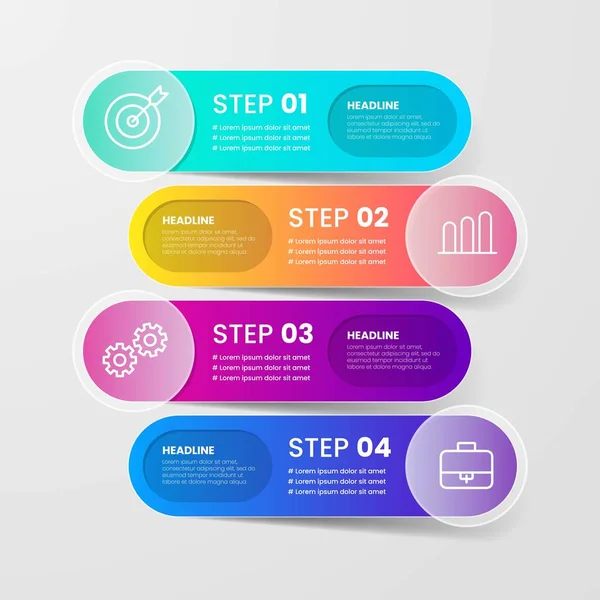 Modern Infographic Element Collection Tools Business Infographic Template Can Used — Stock Vector