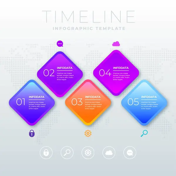 Timeline Infographic Tools Business Template Can Used Presentation Web Workflow — Stock Vector
